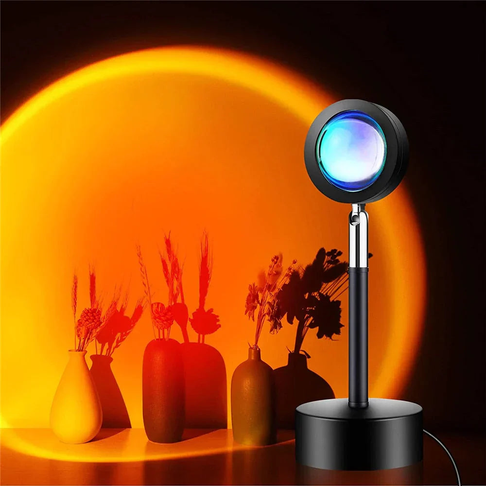 GlowSphere - Lampe coucher de soleil magique à 4 couleurs