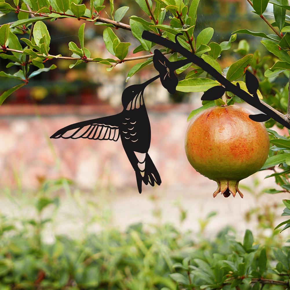 FeatherGlow Garden Art – Oiseau Métal pour Jardin