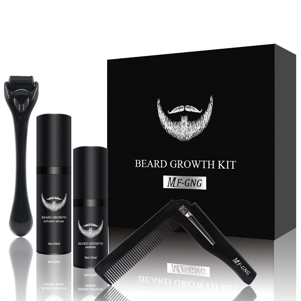 BeardBoost - Kit Soin Croissance Barbe pour Peau