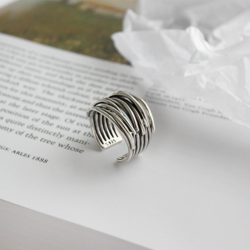 Liora - Bague empilable en argent réglable et élégante