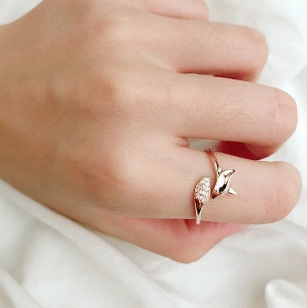 Finn - Bague renard en argent rosé