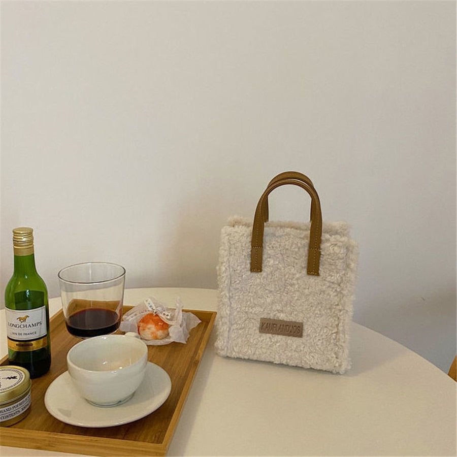 TeddyBag - Sac Bandoulière Doux Effet Peluche