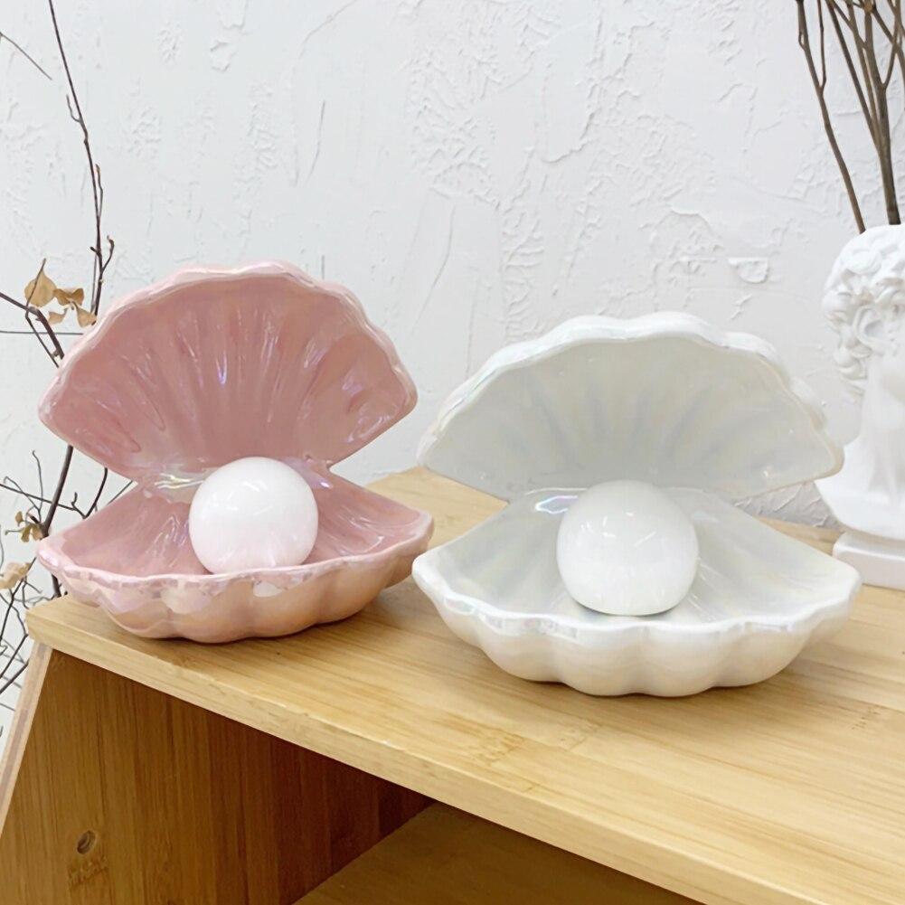 ShellGlow Lamp – Lampe Coquillage Élégante avec Perle