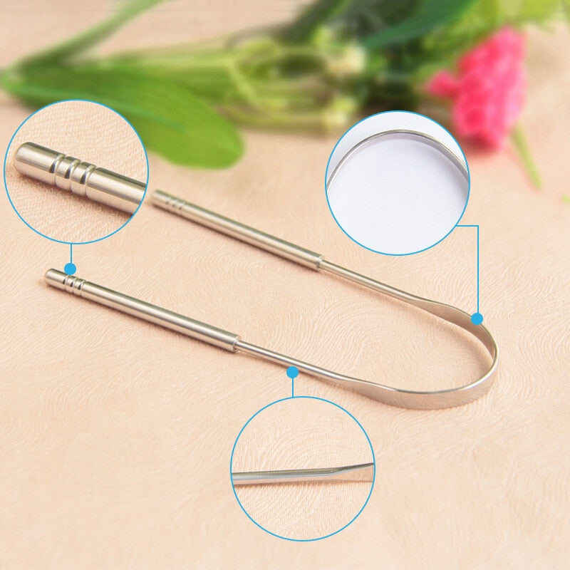 ScrapeMaster - Gratte-Langue Inox Hygiène Buccale