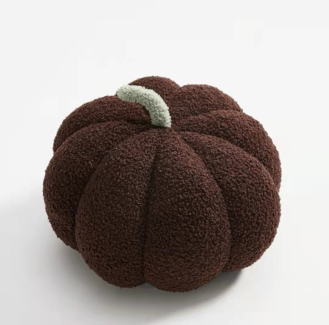 CozyPumpkin - Coussin Citrouille en Peluche pour une Déco d'Automne Chaleureuse