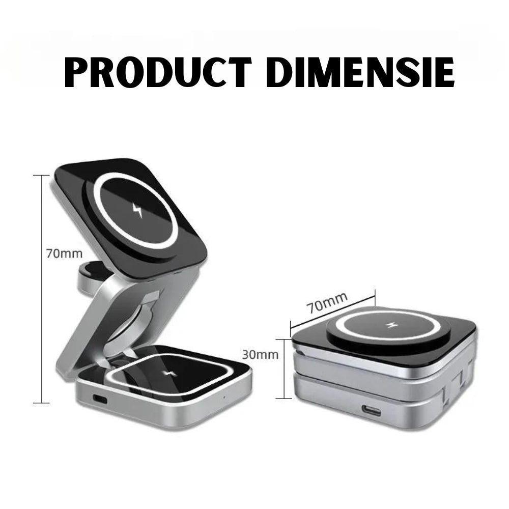 Infinite Power - Chargeur Sans Fil 3-en-1 Smartphones