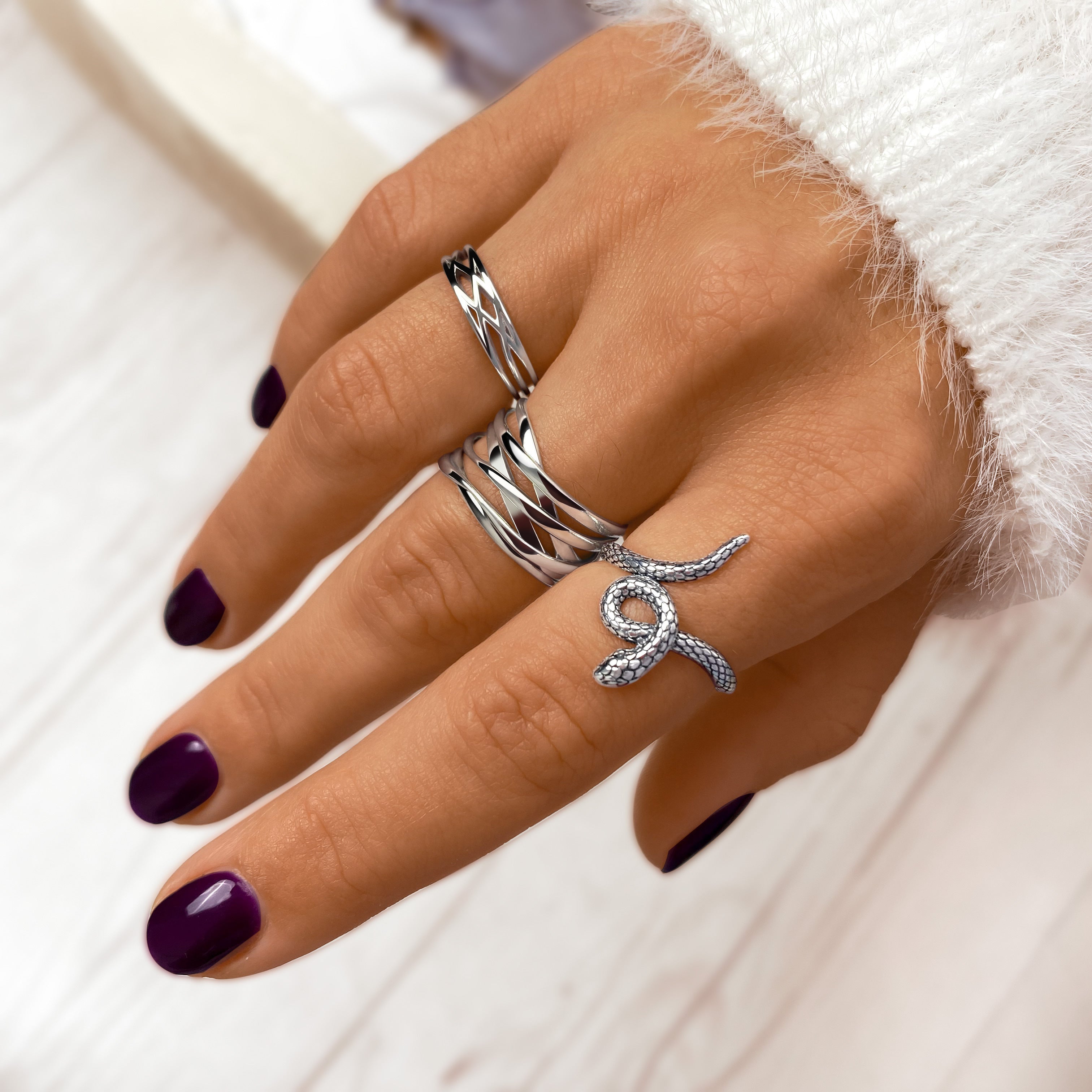 Nora - Bague branchages au design naturel et moderne
