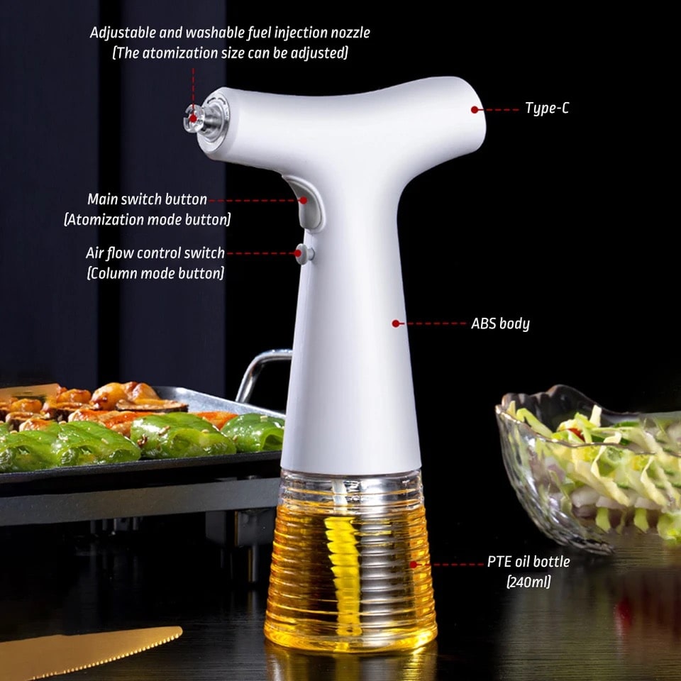 DuoSpray – Vaporisateur Huile 2-en-1 Cuisine