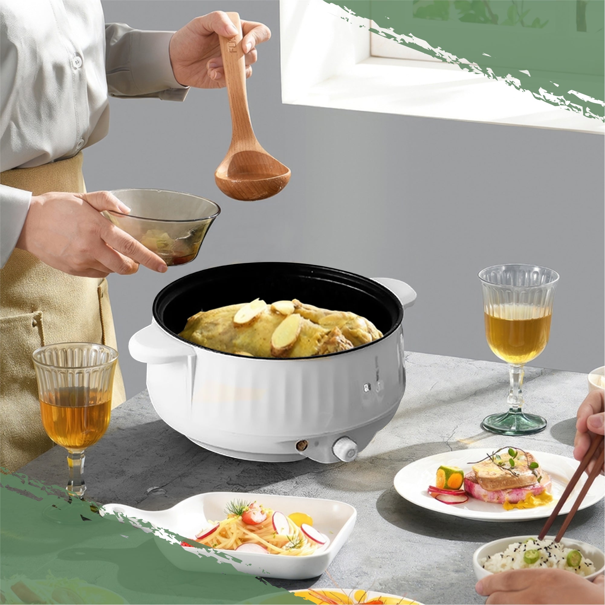 FlexiCooker - Multicuiseur électrique élégant pour cuisiner au quotidien