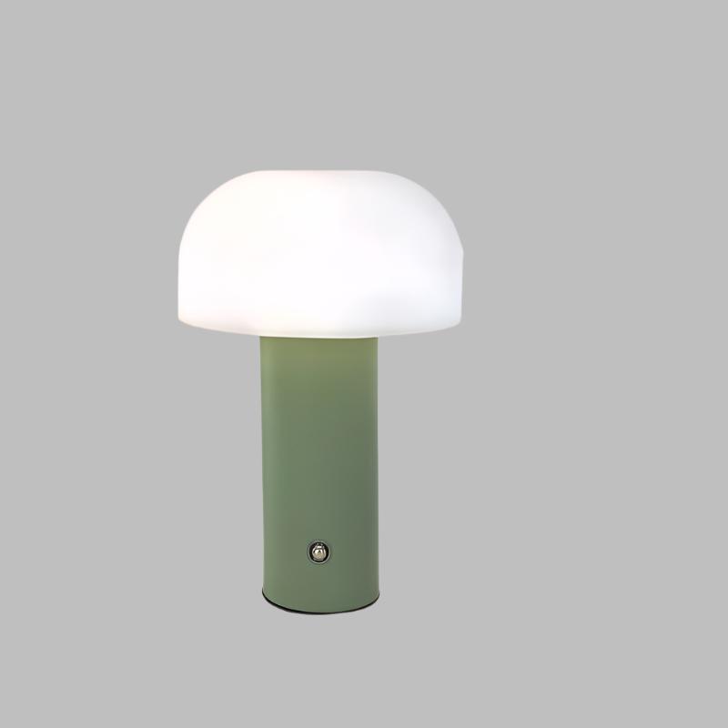 MushroomGlow - Lampe de Table Sans Fil Minimaliste à Intensité Variable