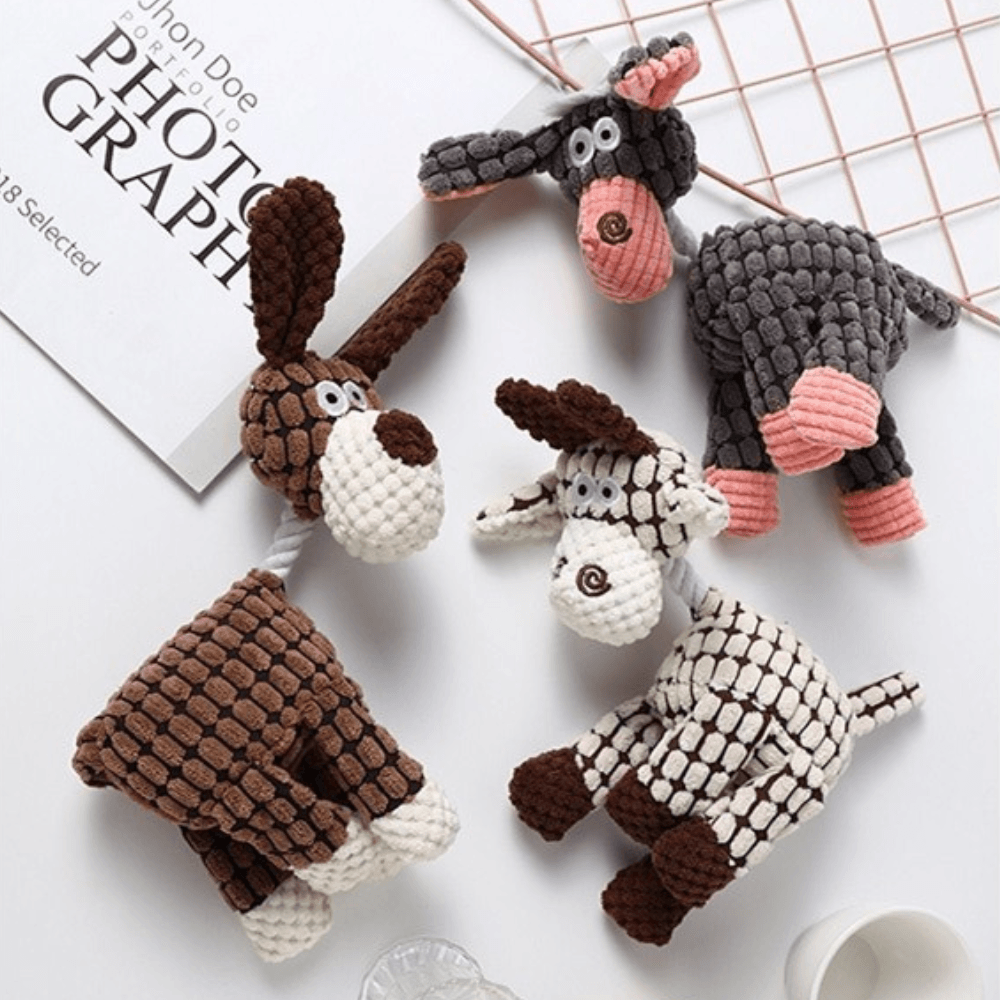 Jouet Pour Chien | Ensemble Résistant en Peluche avec Animaux Ludiques | Idéal pour Mordeurs Actifs 7