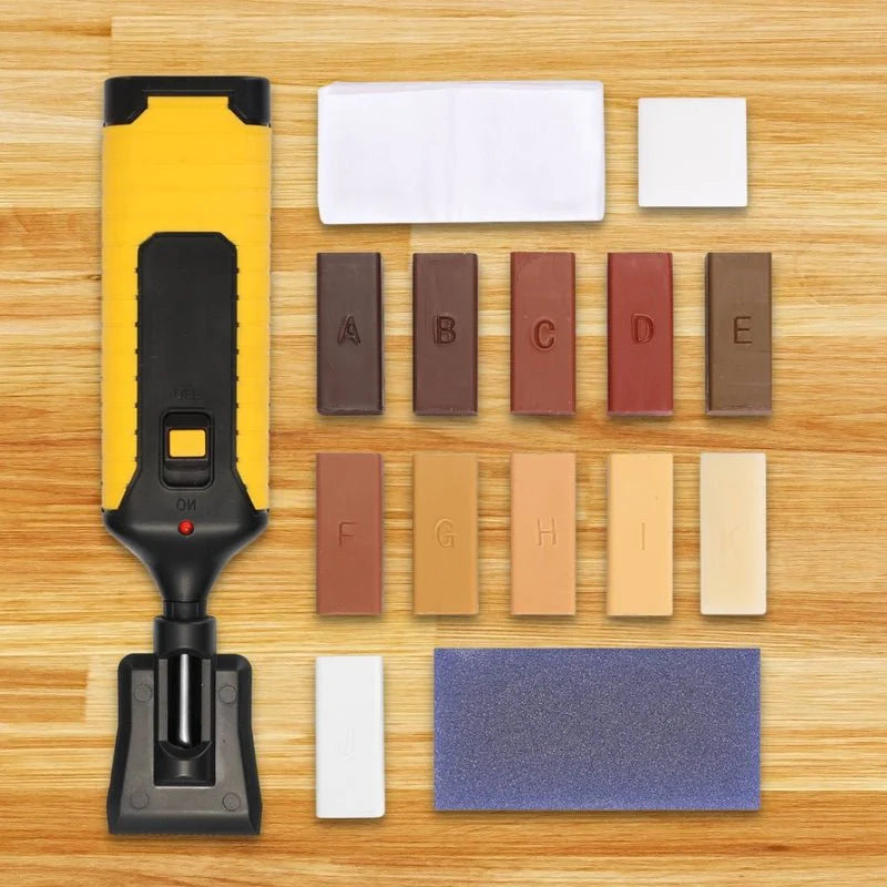 Kit de Réparation de Sols | Outils de Réparation Durables avec 11 Blocs de Couleur | Solution Facile pour Réparer les Dommages 2