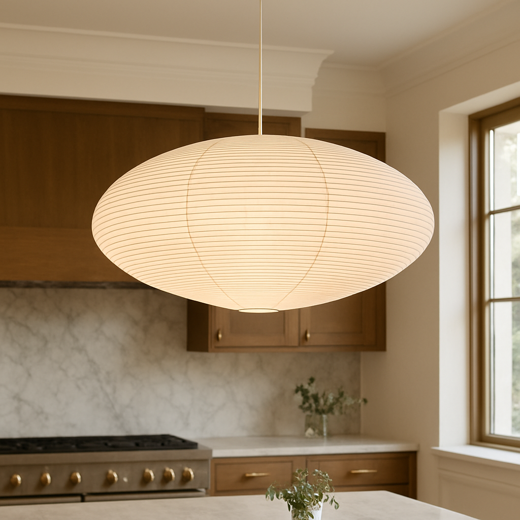 Lampe à Suspension Vintage en Papier avec Éclairage Doux | Ambiance Chaleureuse pour Salle à Manger 5