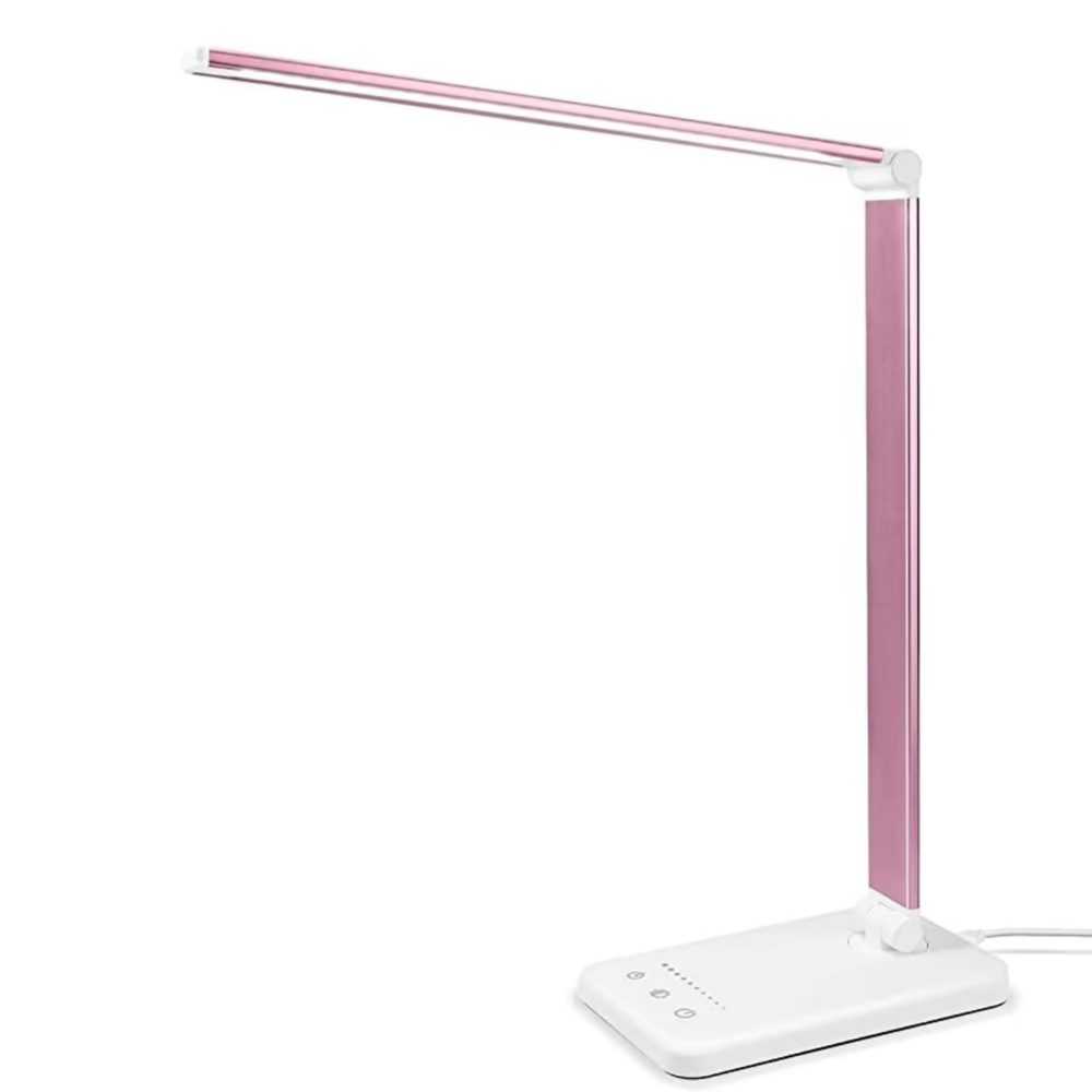 Lampe de Bureau LED Design avec Port USB et 5 Modes d'Éclairage | Éclairage Confortable pour un Espace de Travail Optimal 3