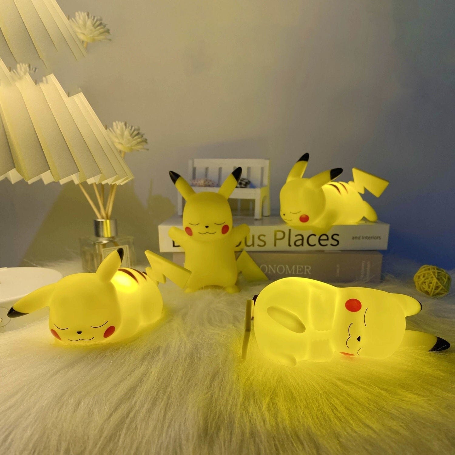 Lampe de Chevet LED Pikachu avec Éclairage Doux | Veilleuse de Nuit Amusante pour Enfants 2