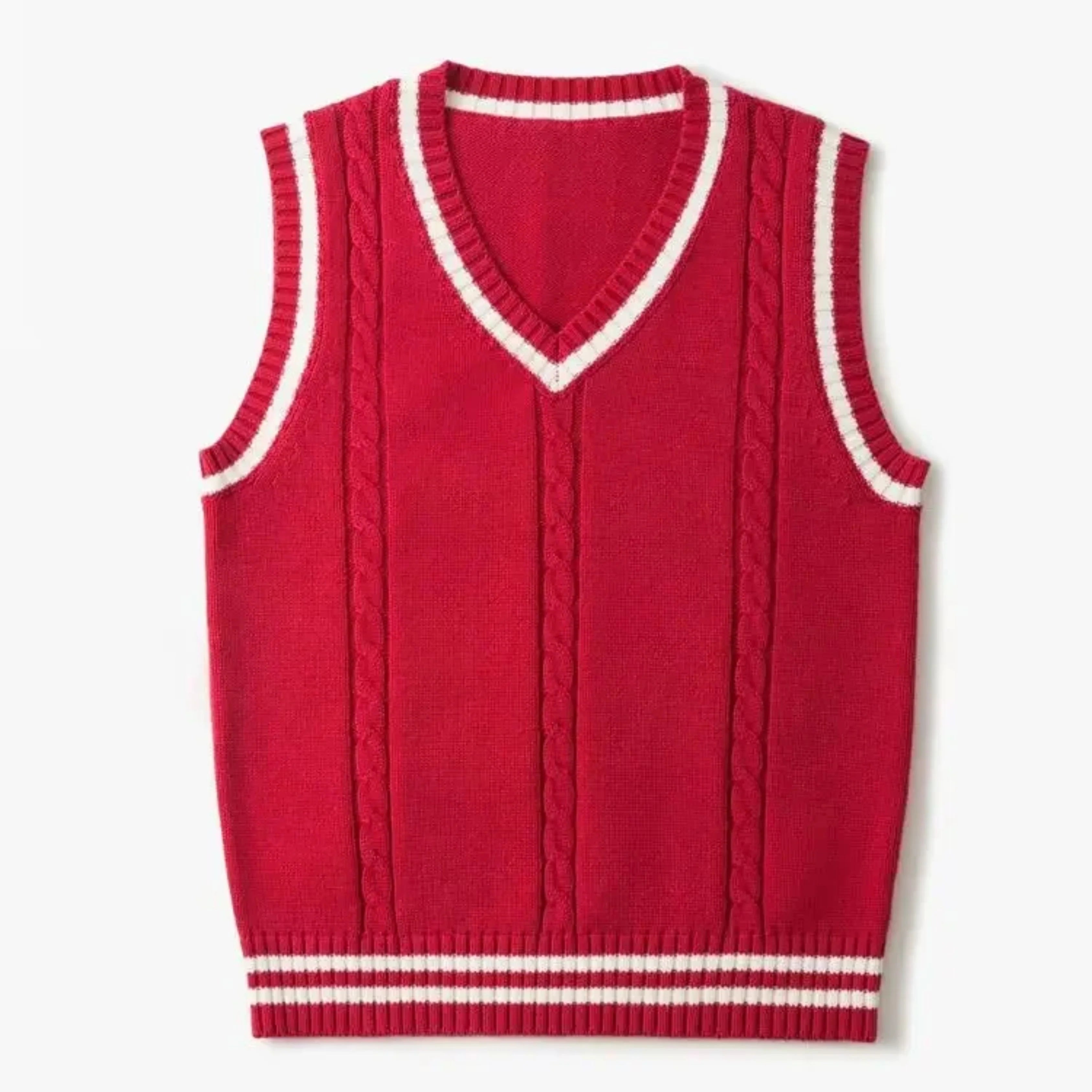 Liam | Élégant Gilet Sans Manches Pour Homme En Tricot Épais 1
