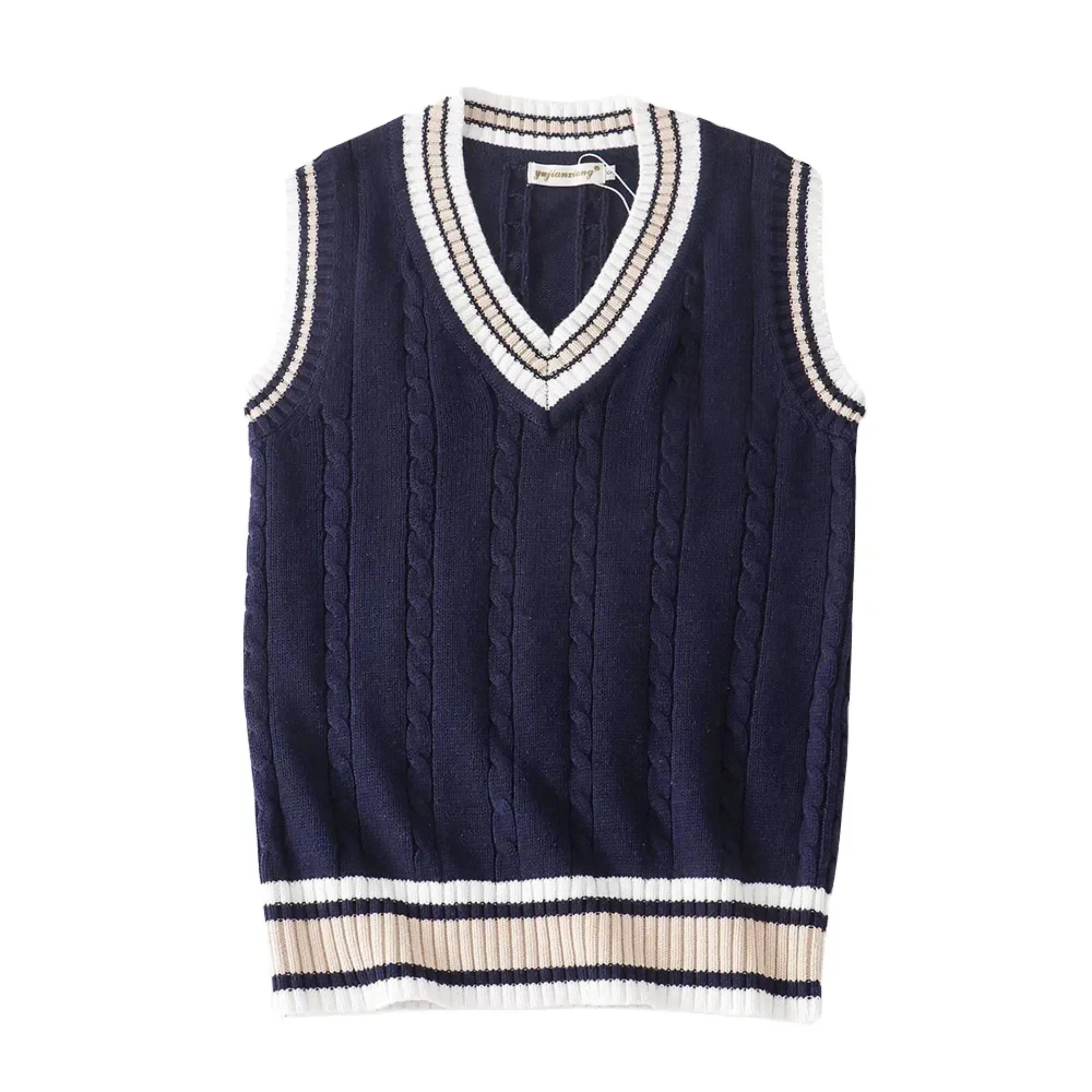 Liam | Élégant Gilet Sans Manches Pour Homme En Tricot Épais 2