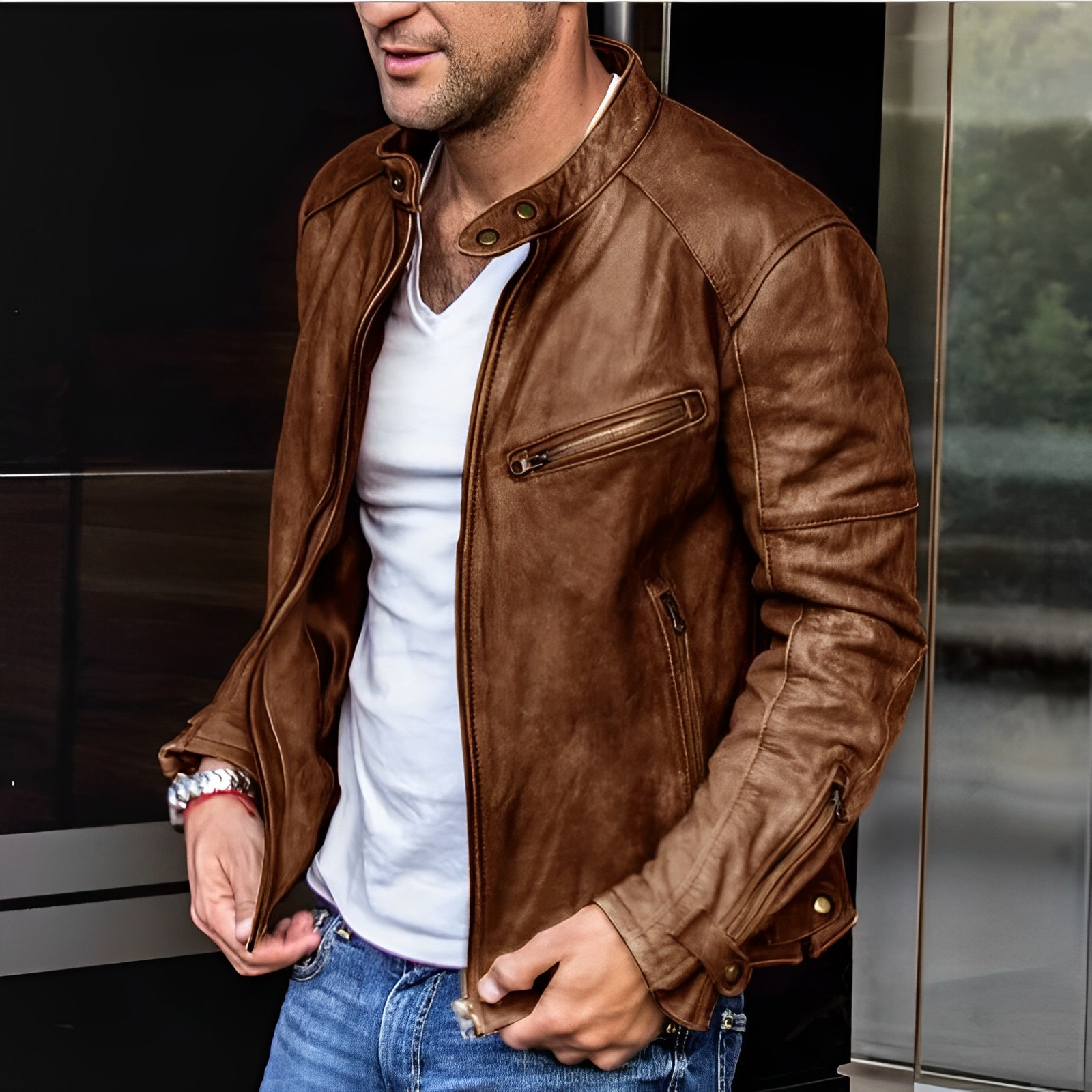 Lucas | Blouson Cuir Élégant et Polyvalent pour Toutes les Saisons 2