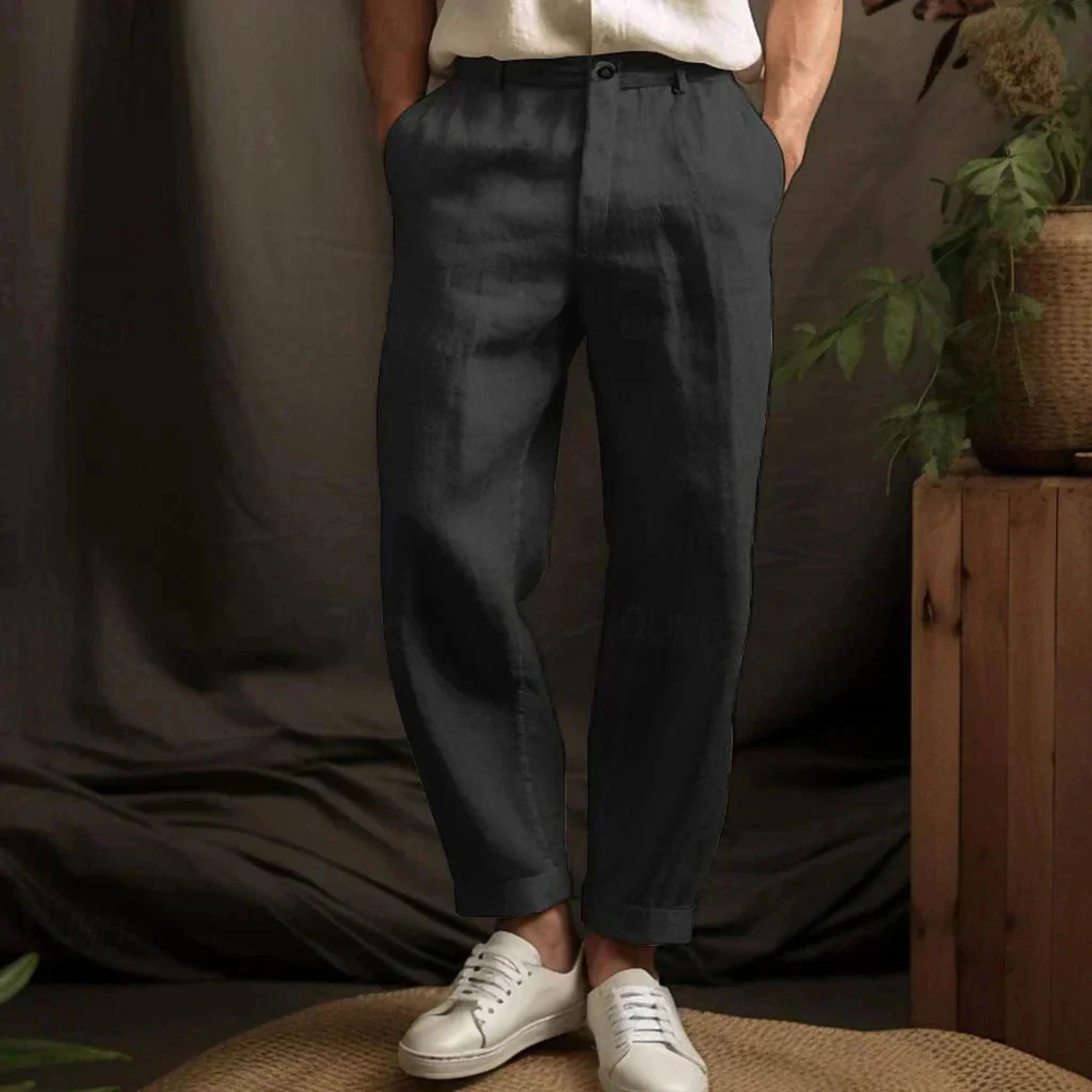 Lucas | Pantalon Lin Décontracté pour Homme Estival 2