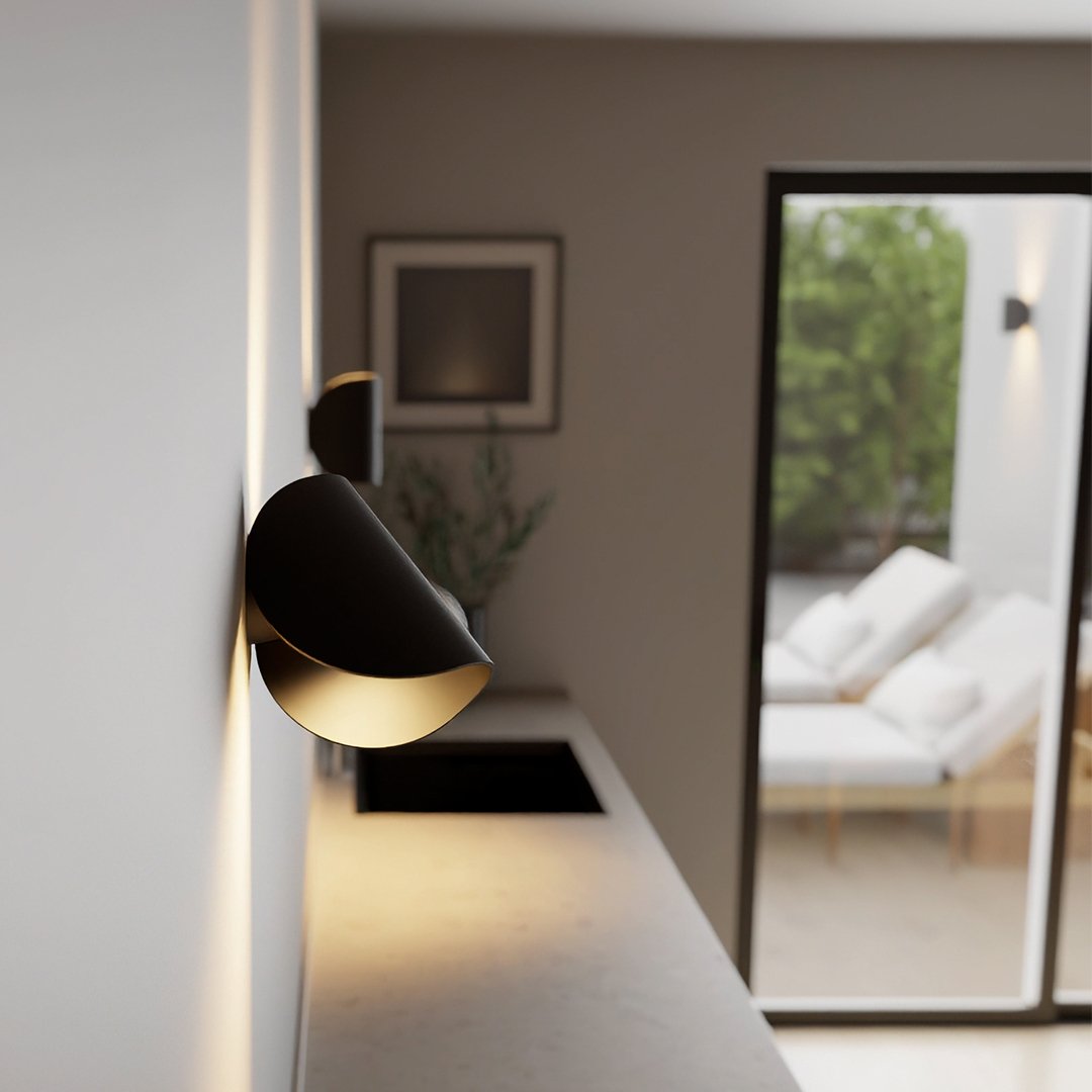 LumenTwist | Élégante Applique Murale LED Rotative et Inclinable IP65 2