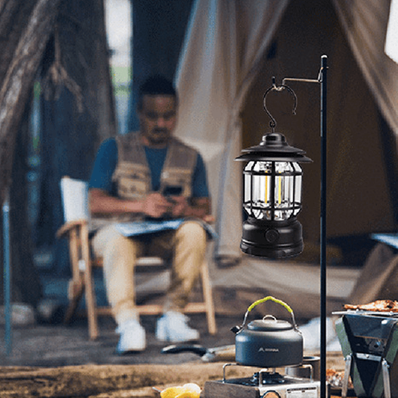 LumenVintage | Élégante Lampe de Camping Rétro Portable 3