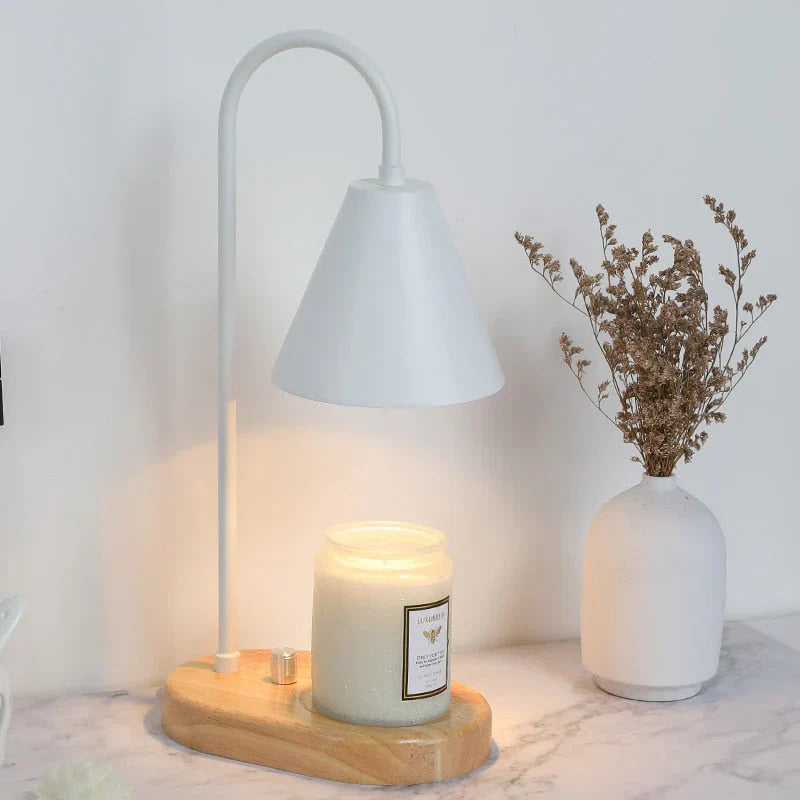 LumièreBois | Élégant Chauffe Bougie Ambiance pour Soirées Envoûtantes 8
