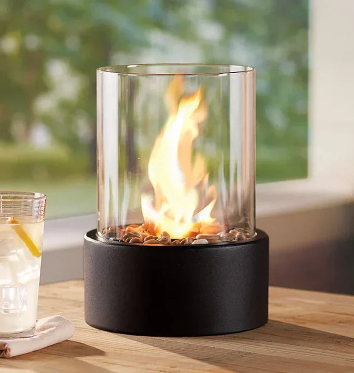 LumièreÉlégante | Chic Portable Modern Table Lantern for Warm Ambiance 1