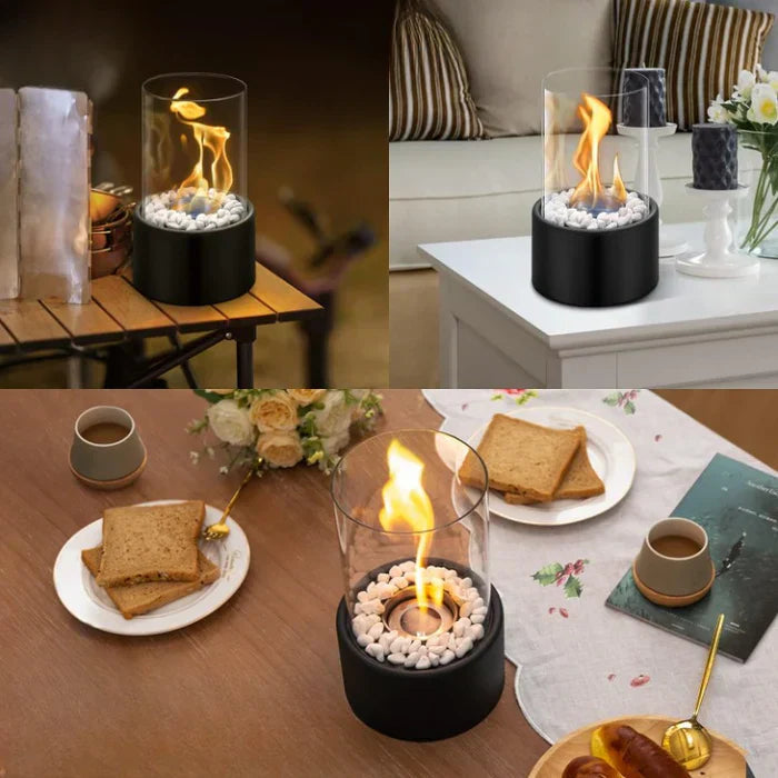 LumièreÉlégante | Chic Portable Modern Table Lantern for Warm Ambiance 7