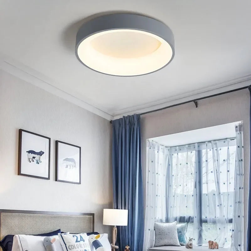 LumièreNordique | Élégant Plafonnier LED Design Rond Scandinave 1