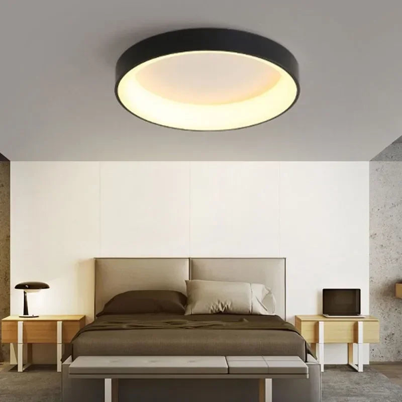 LumièreNordique | Élégant Plafonnier LED Design Rond Scandinave 2