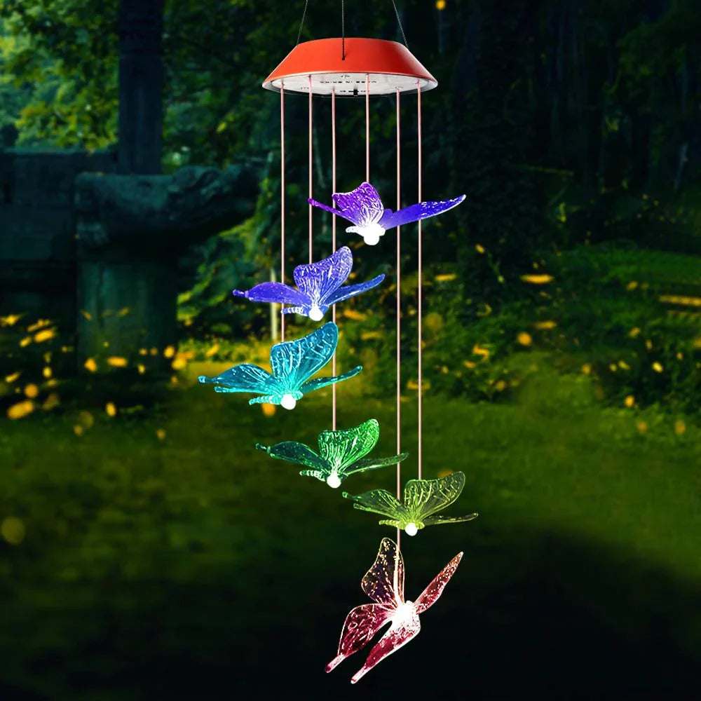 LumièrePapillon | Charmante Lampe Solaire Décorative pour Jardin 4