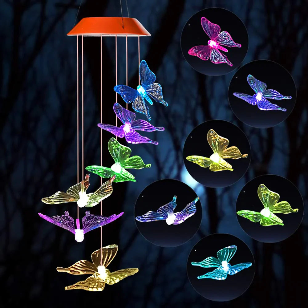 LumièrePapillon | Charmante Lampe Solaire Décorative pour Jardin 5