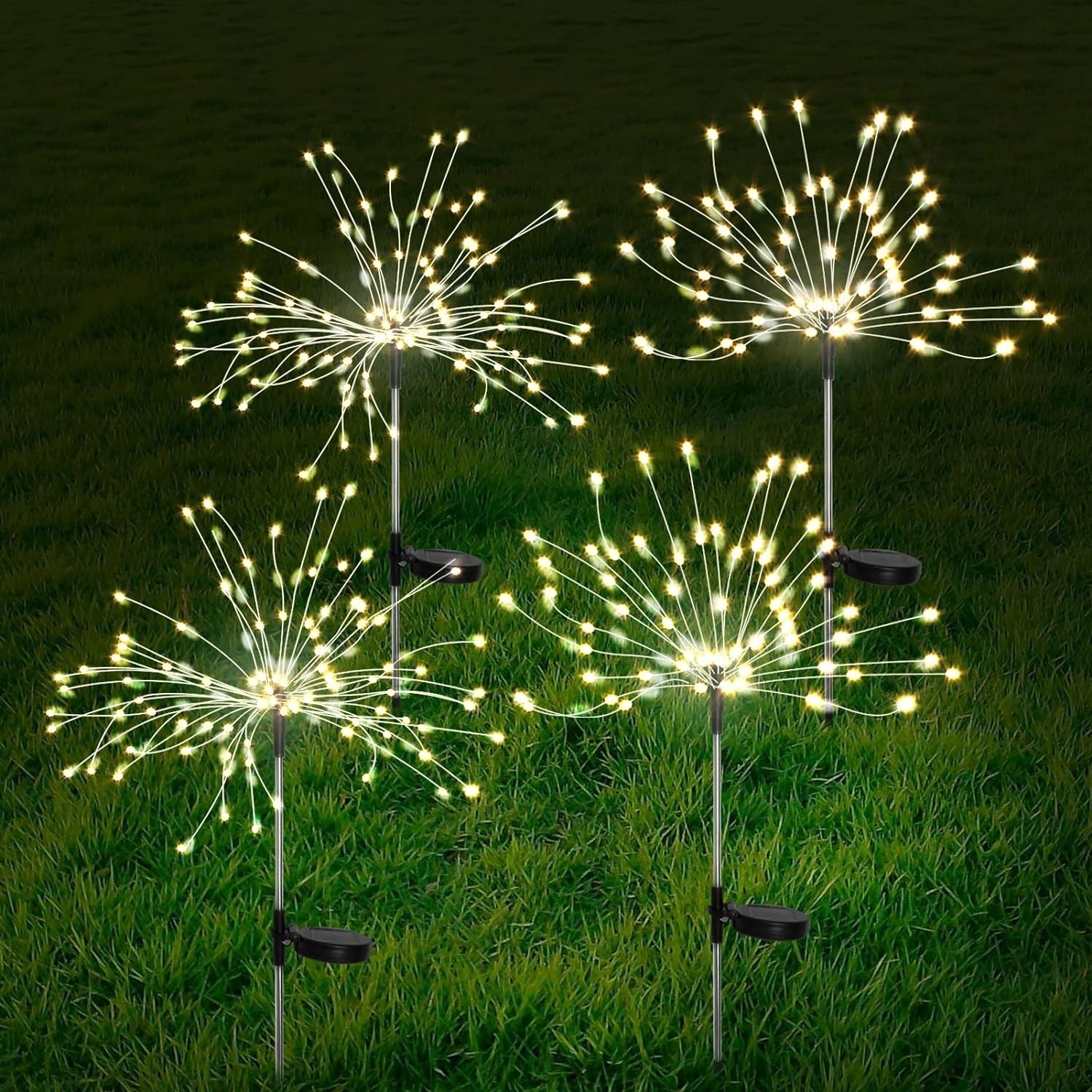 LumièreSolaire | Éblouissant Ensemble de 4 Lampes Solaire Jardin Extérieur 0