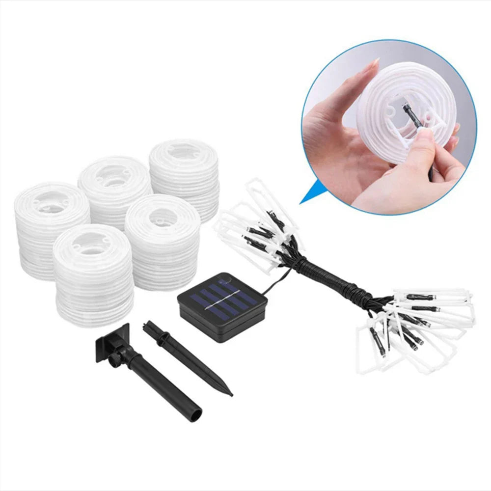 LumièreSolaire | Élégante Guirlande Lumineuse Écologique Extérieure 5
