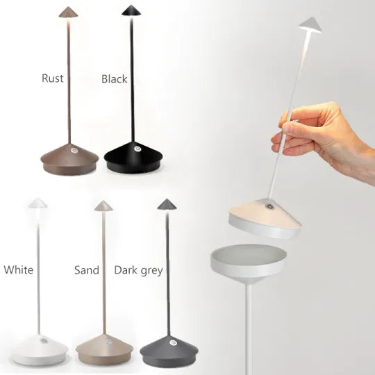 LumièreSpike | Élégante Lampe LED Sans Fil Rechargeable Étanche 10