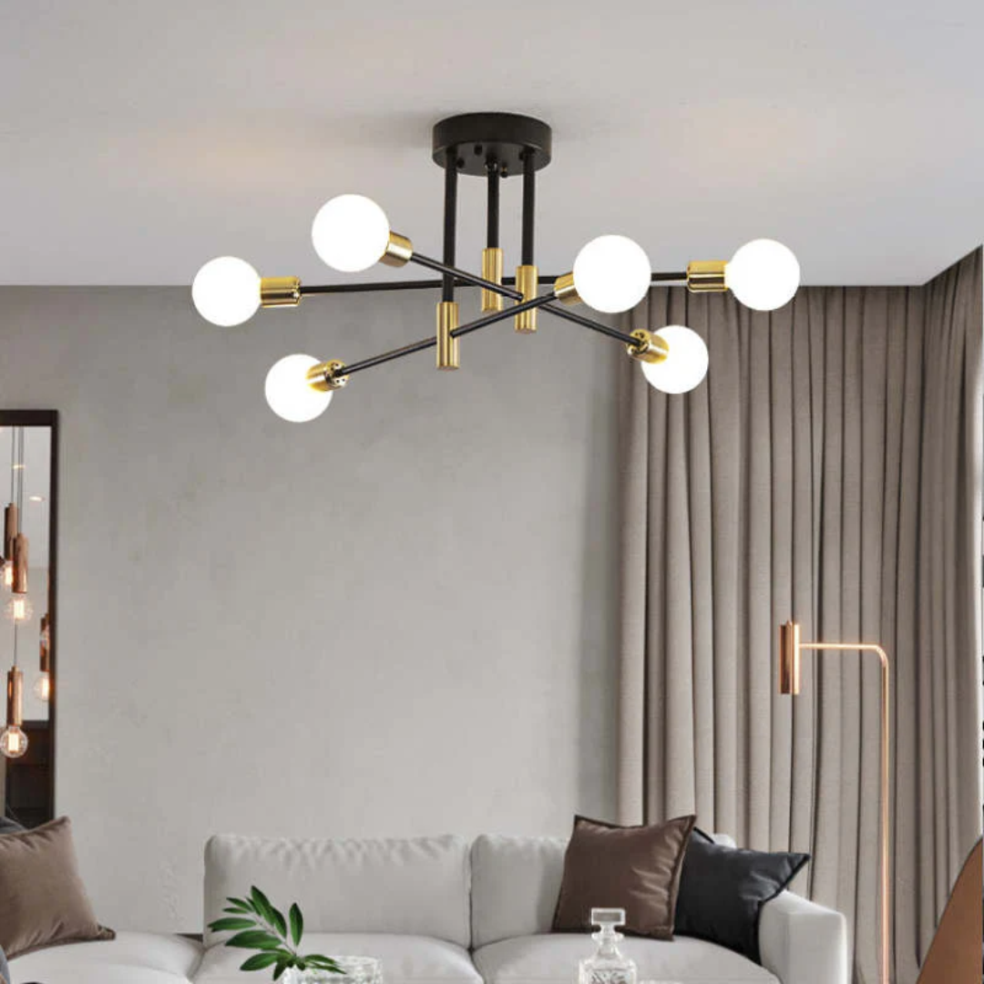 Lumière Royale | Élégant Plafonnier LED Design pour Salon et Chambre 10