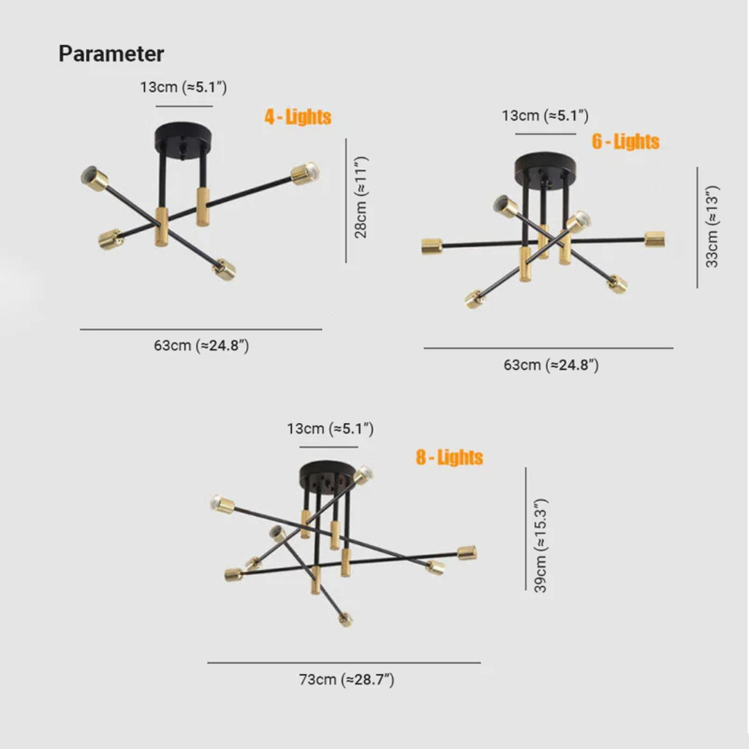 Lumière Royale | Élégant Plafonnier LED Design pour Salon et Chambre 5