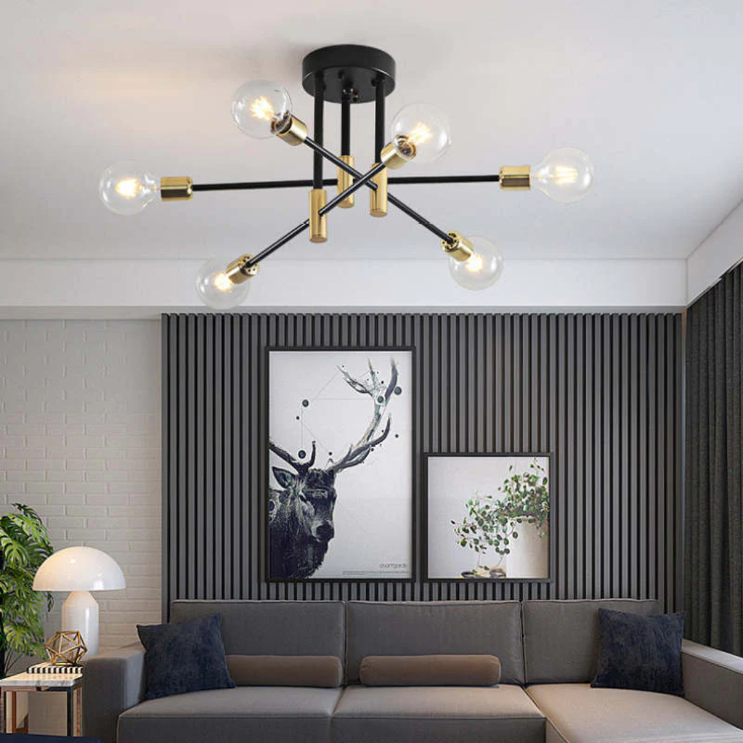 Lumière Royale | Élégant Plafonnier LED Design pour Salon et Chambre 7