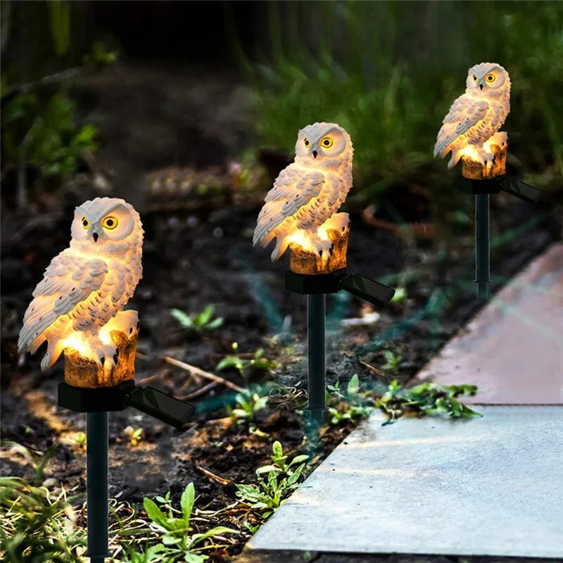 Lumière de Jardin Solaire Hibou | Charmante Décoration Énergétique 5