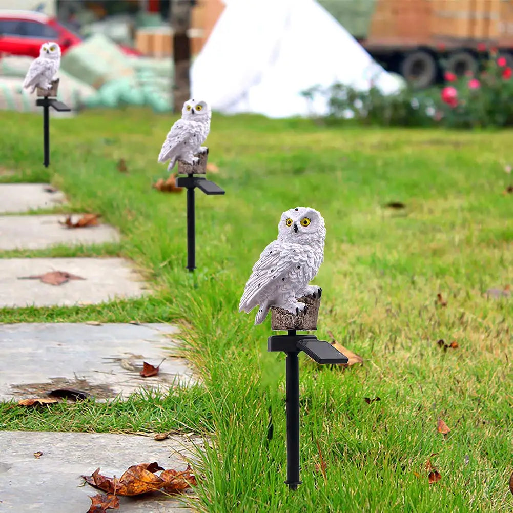 Lumière de Jardin Solaire Hibou | Charmante Décoration Énergétique 6