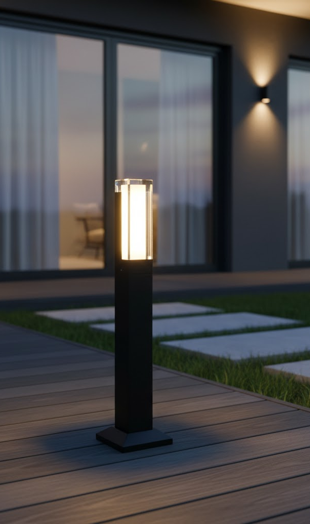 Luminara | Élégante Lampe de Jardin LED en Acier Inoxydable Étanche 19