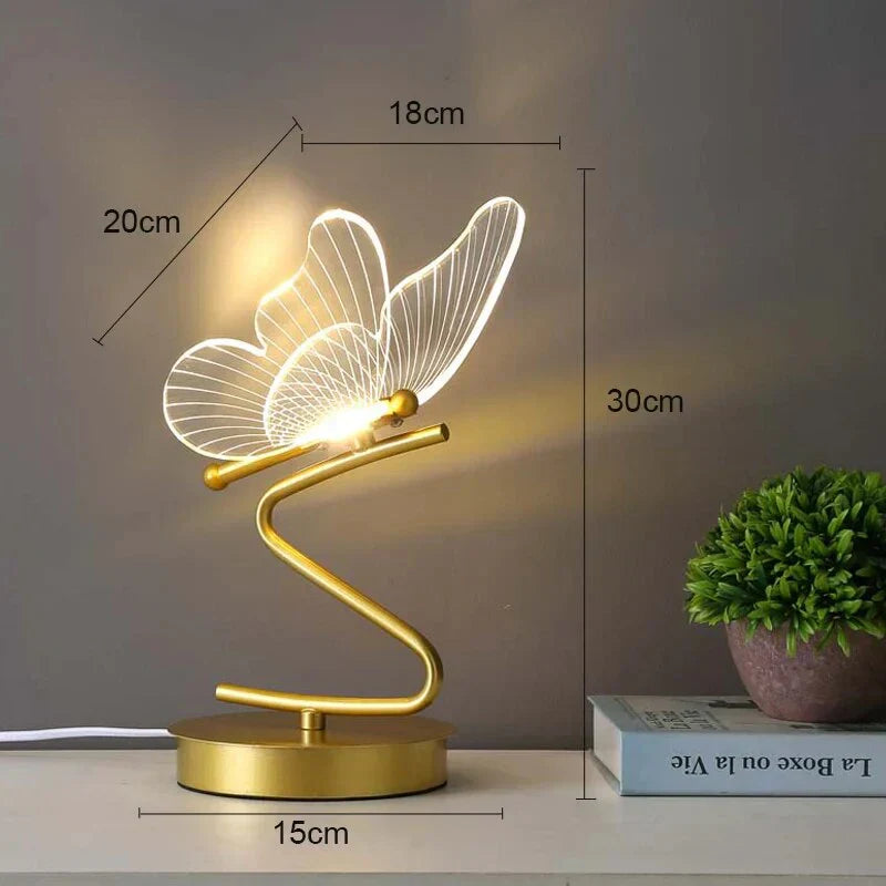 LumineuxPapillon | Élégante Lampe de Table LED Moderne et Compacte 7