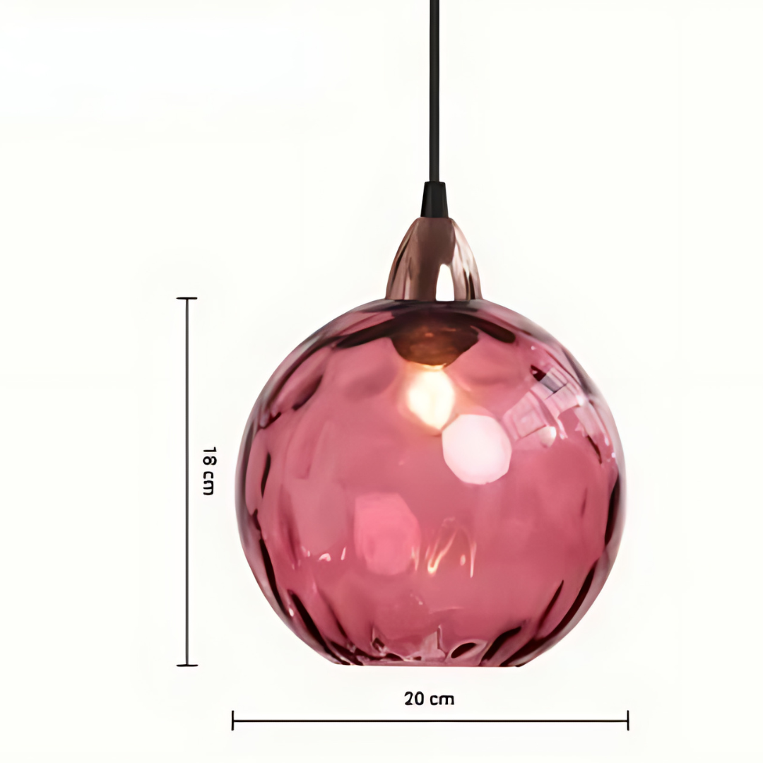 LumineuxVerre | Élégante Suspension Boule de Verre pour Intérieurs Chic 0