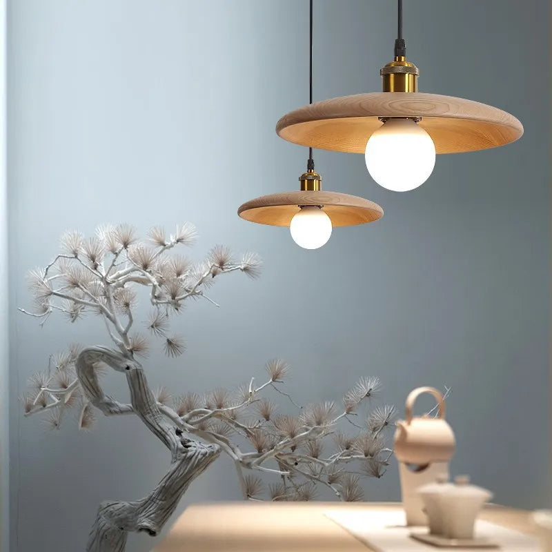 LuminoBois | Élégante Suspension Bois Design Moderne Luminaire 6