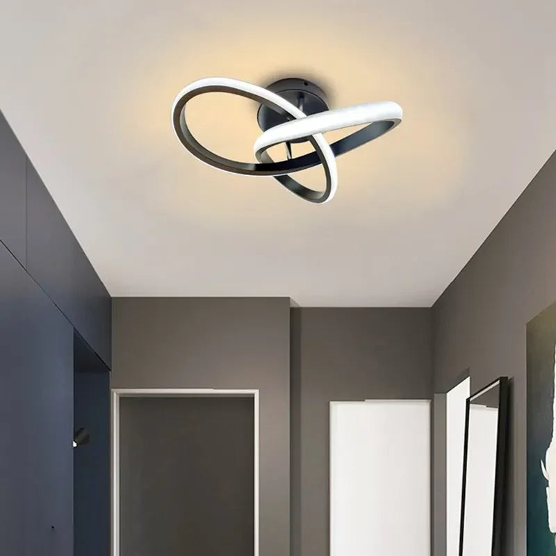 Luminova | Élégant Plafonnier LED Design Double Anneaux Moderne 1