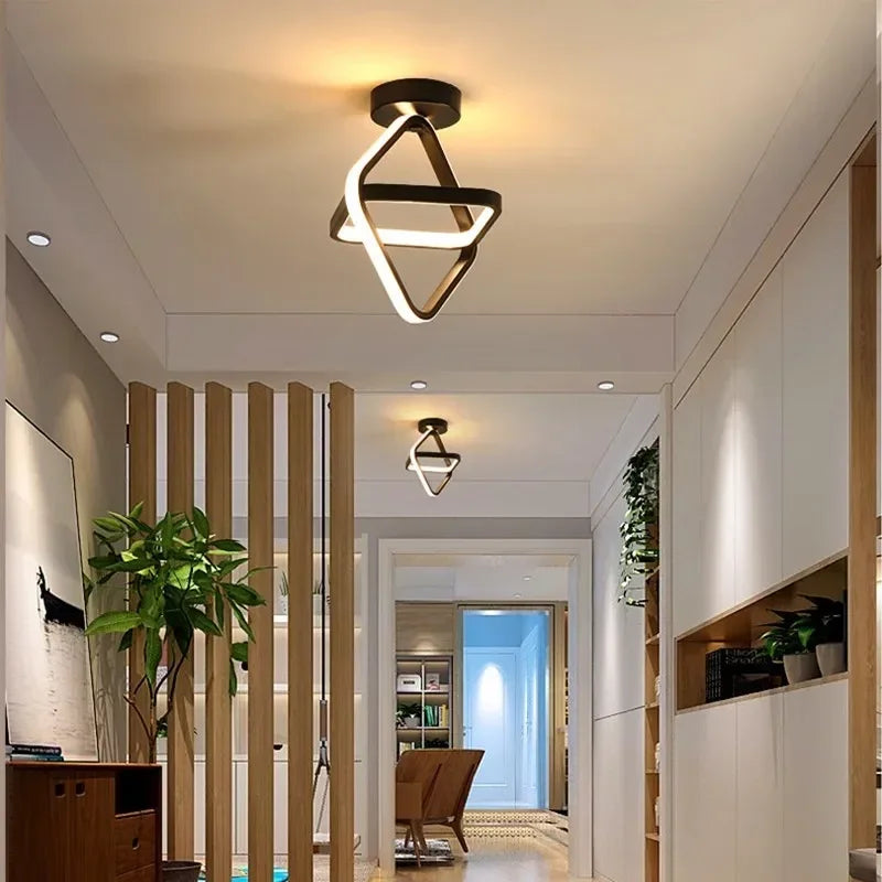 Luminova | Élégant Plafonnier LED Design Double Anneaux Moderne 2