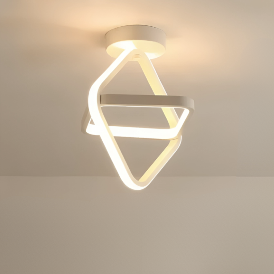 Luminova | Élégant Plafonnier LED Design Double Anneaux Moderne 5