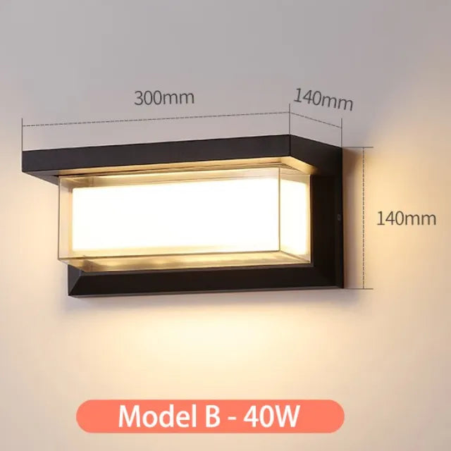 LunaLight | Élégante Applique Murale Extérieure Résistante aux Intempéries 4