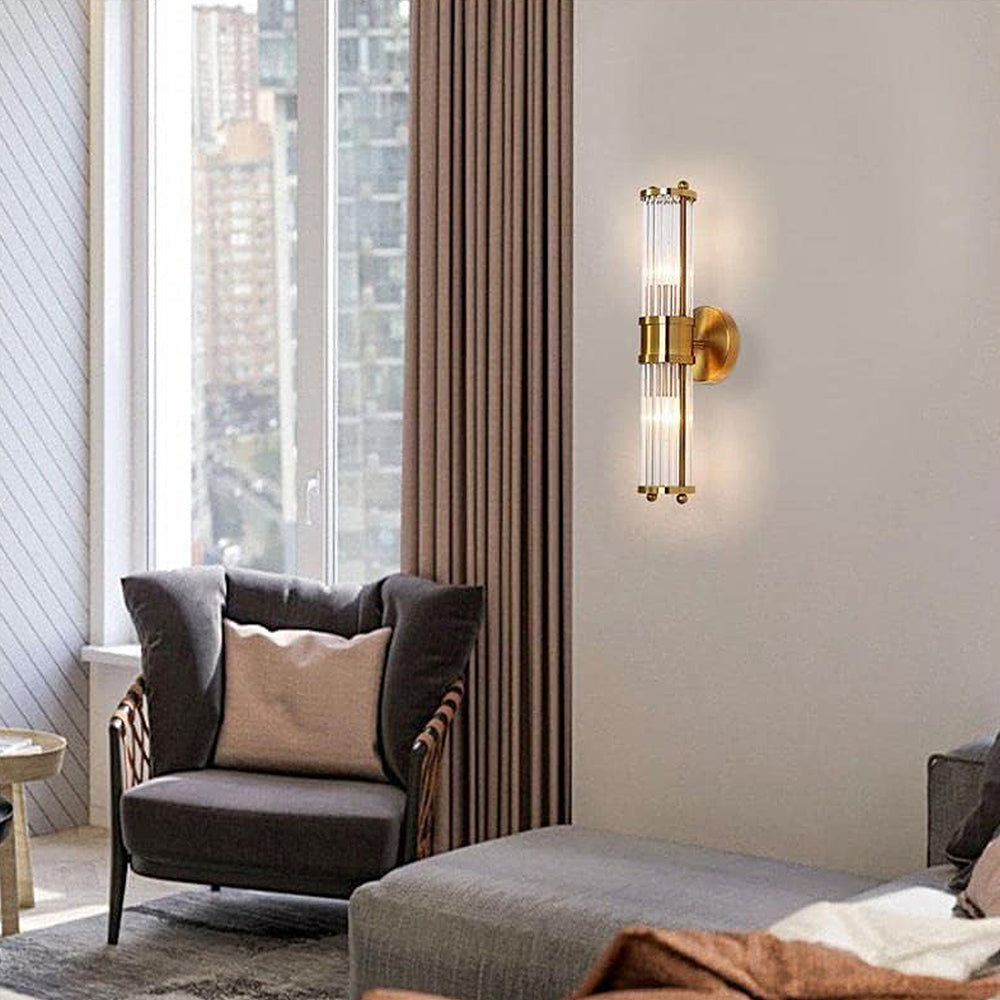 LuxeDoré | Élégante Applique Murale Design en Fer et Verre pour Salle de Bain 3
