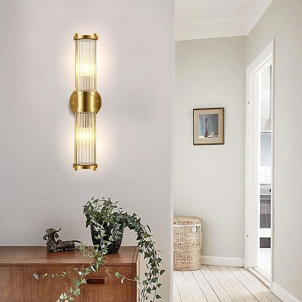 LuxeDoré | Élégante Applique Murale Design en Fer et Verre pour Salle de Bain 5
